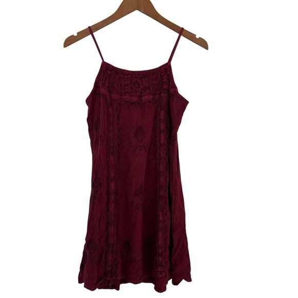 NWT Holy Clothing Renaissance Women’s Embroidered Red Short Dress Medium - Picture 1 of 4